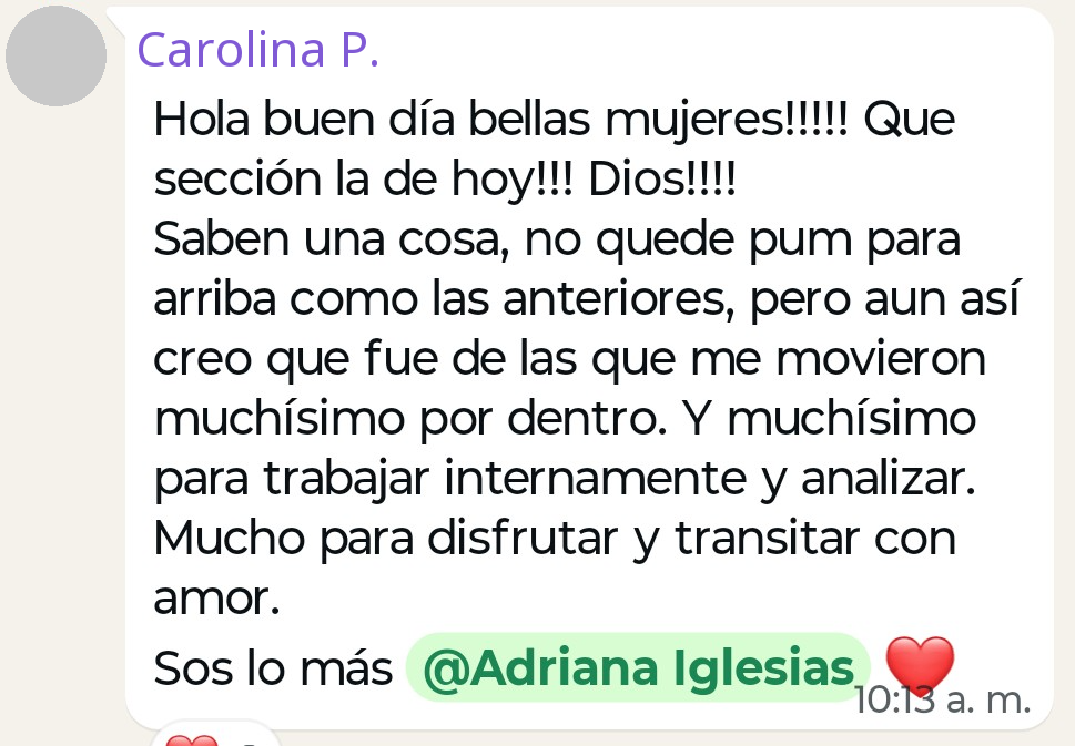 Testimonio de Carolina P.