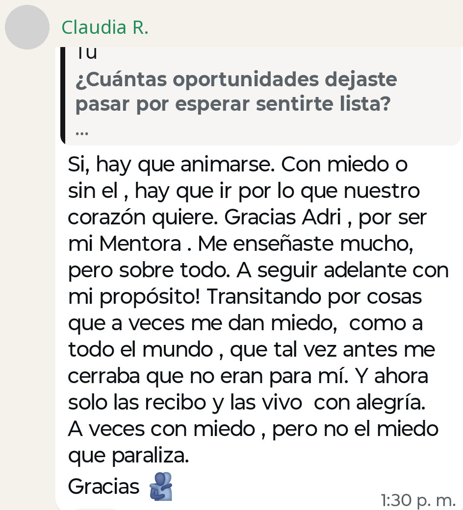Testimonio de Claudia R.